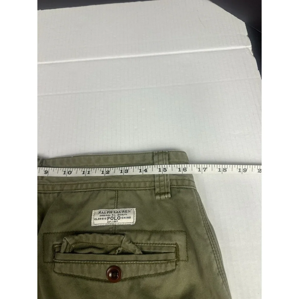 Polo Ralph Lauren Cargo Shorts Mens 33x10 Green Combat Military Army Outdoor
